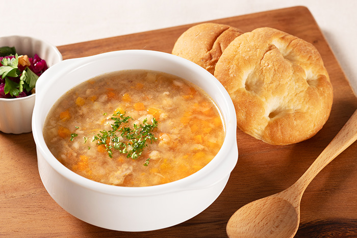 たっぷり有機野菜のミネストローネ