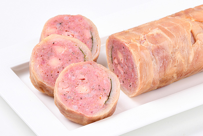 サラミ風ミンチとチーズの鶏肉巻き